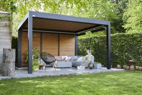 panneaux bois et fermeture californienne