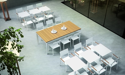 Tables et chaises pour restauration